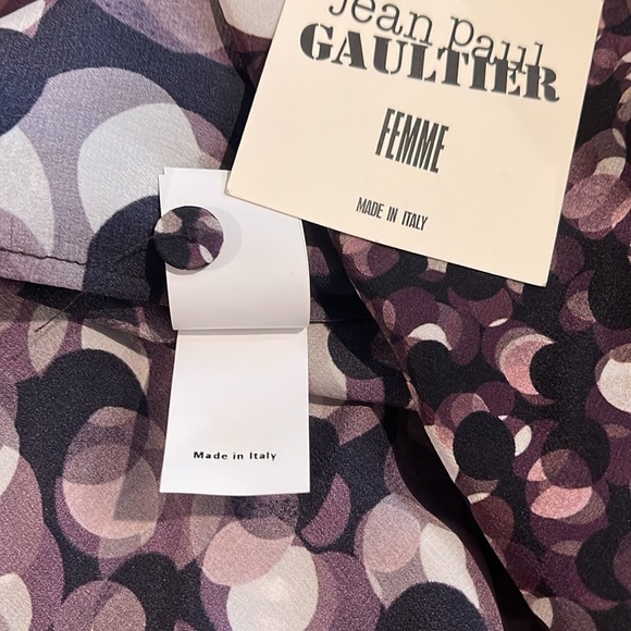 Jean Paul Gaultier multicolored sleeveless blouse with bow detail - Picture 13 of 13